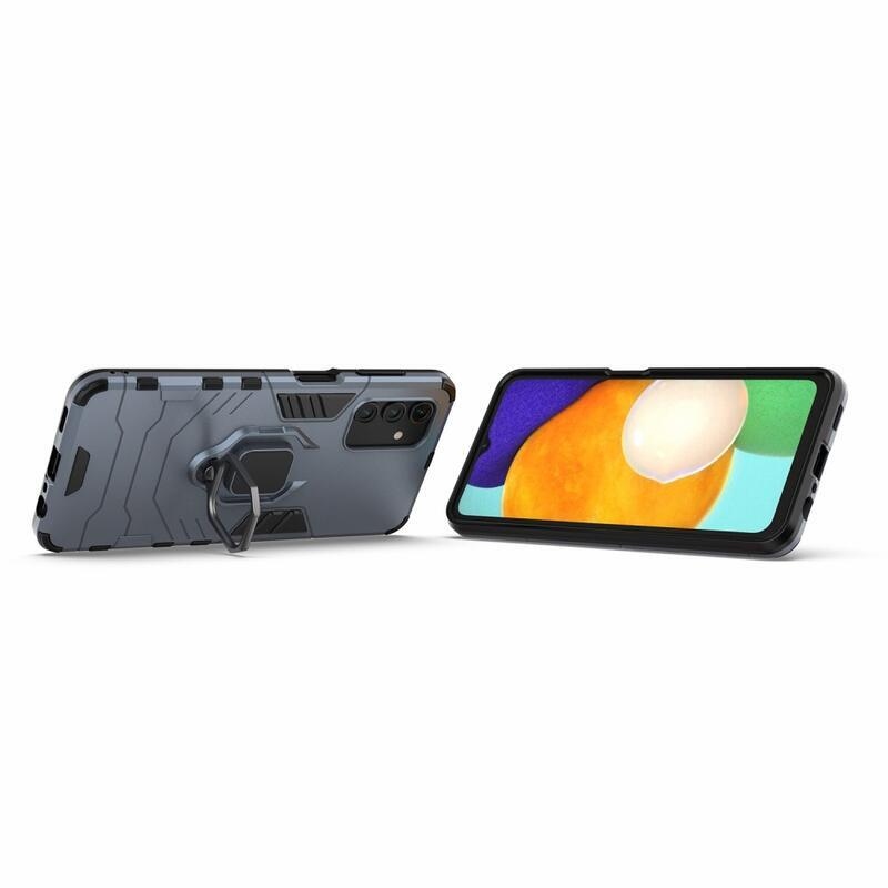 Guardy tartós hibrid borító ujjbeggyel Samsung Galaxy A13 5G/Galaxy A04s (164,7 x 76,7 x 9,1 mm) - sötétkék