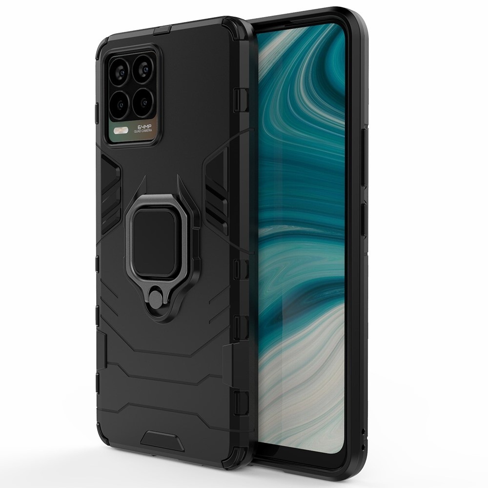 Guardy strapabíró mobiltelefon-tok Realme 8-hoz – fekete
