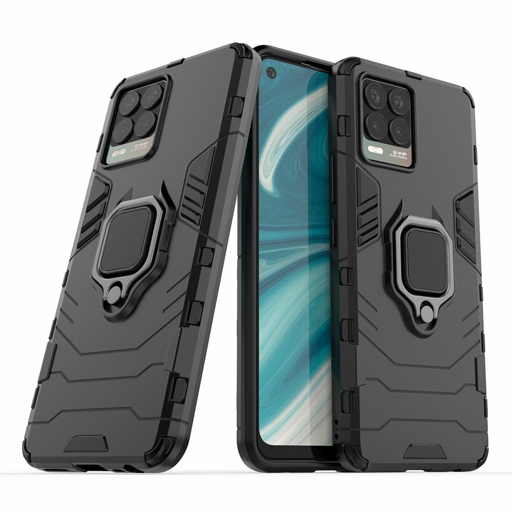 Guardy strapabíró mobiltelefon-tok Realme 8-hoz – fekete
