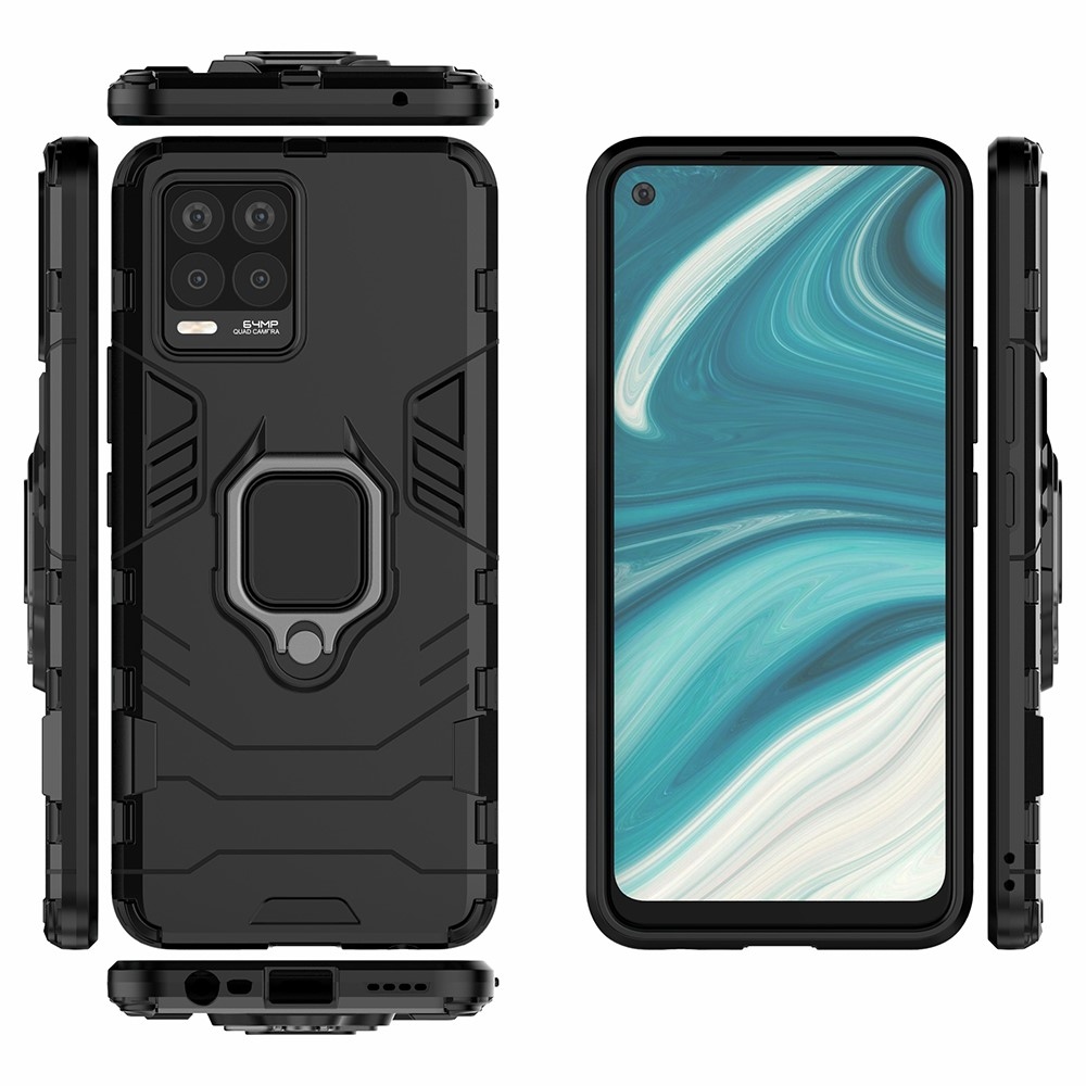 Guardy strapabíró mobiltelefon-tok Realme 8-hoz – fekete