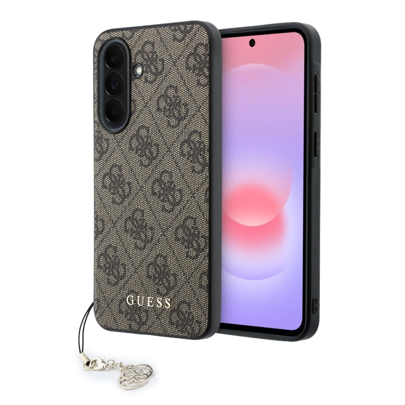 Guess 4G Charm hátlap Samsung Galaxy A37 barna színű hátlaphoz