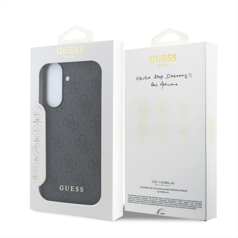 Guess 4G Charm hátlap Samsung Galaxy A57 fekete