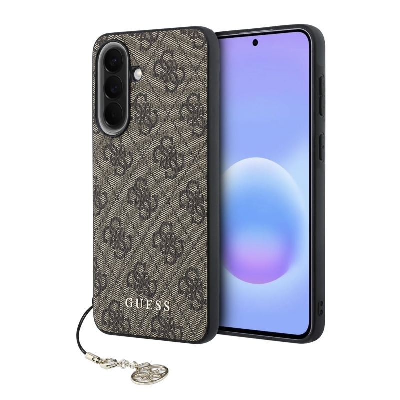Guess 4G Charm hátlap Samsung Galaxy A57 barna borítóhoz