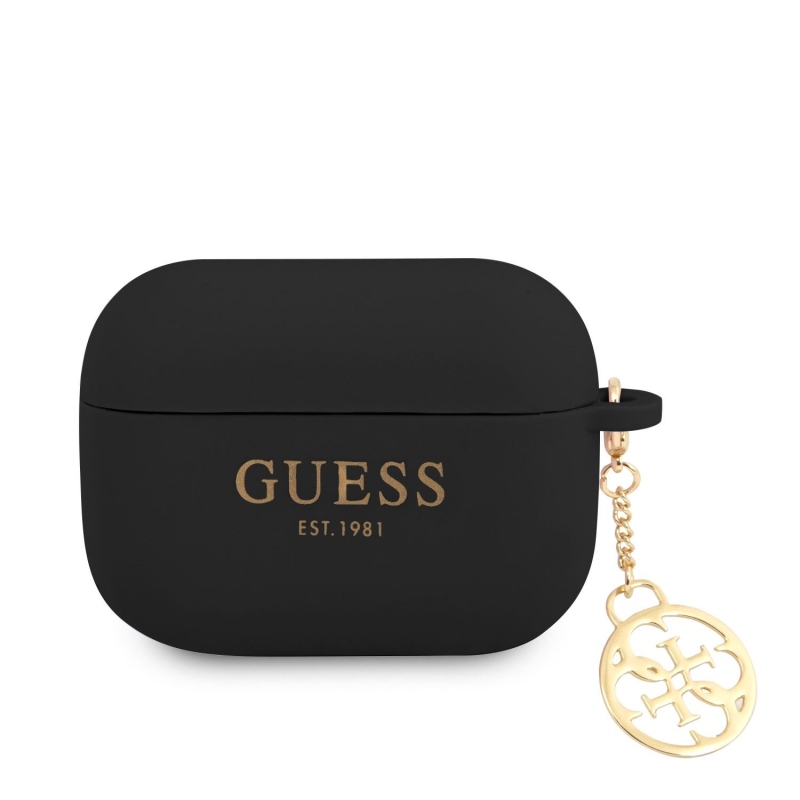 Guess 4G Charms Szilikon tok Airpods Pro fekete színhez