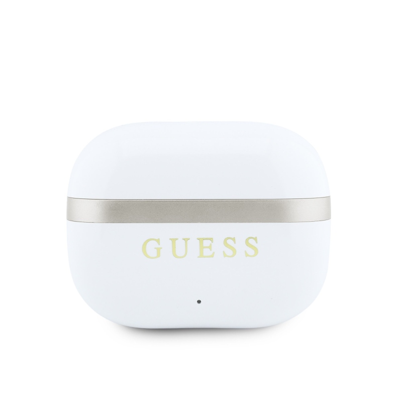 Guess Gold Line Glossy Finish TWS vezeték nélküli fülhallgató, fehér