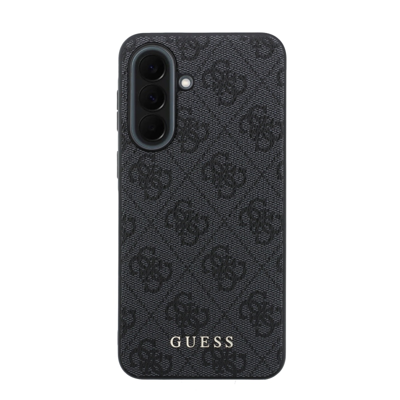 Guess PU 4G fém klasszikus klasszikus klasszikus logó hátlap Samsung Galaxy A37 szürke
