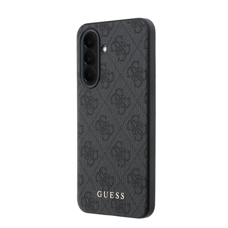Guess PU 4G fém klasszikus klasszikus klasszikus logó hátlap Samsung Galaxy A37 szürke