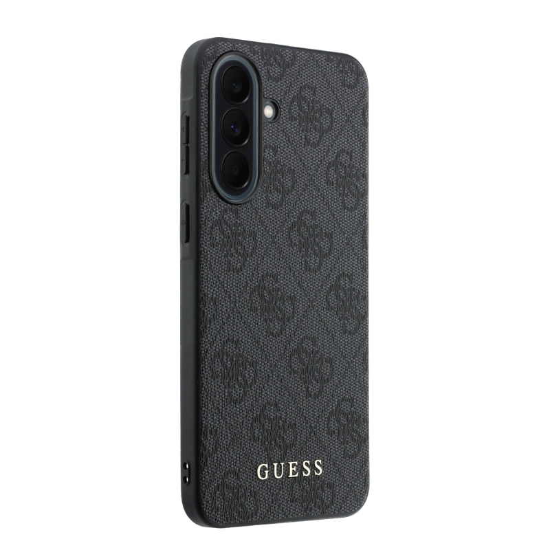 Guess PU 4G fém klasszikus klasszikus klasszikus logó hátlap Samsung Galaxy A37 szürke