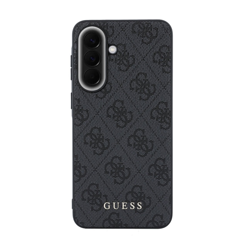 Guess PU 4G fém klasszikus klasszikus klasszikus logó hátlap Samsung Galaxy A57 szürke