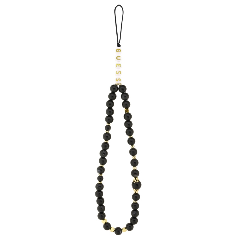 Guess PU 4G fém logós fém pánt hátlap iPhone 17 fekete