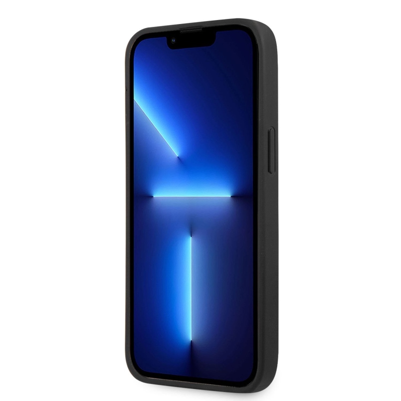 Guess PU 4G fém logós hátlap iPhone 14 Pro Max-hoz szürke