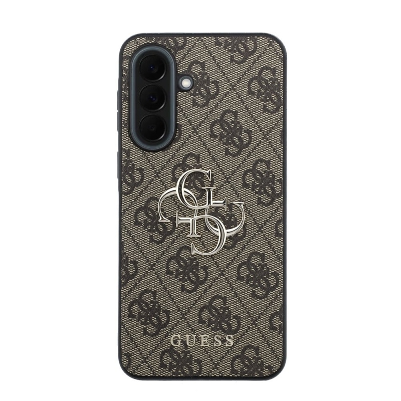 Guess PU 4G fém logós hátlap Samsung Galaxy A37 barna