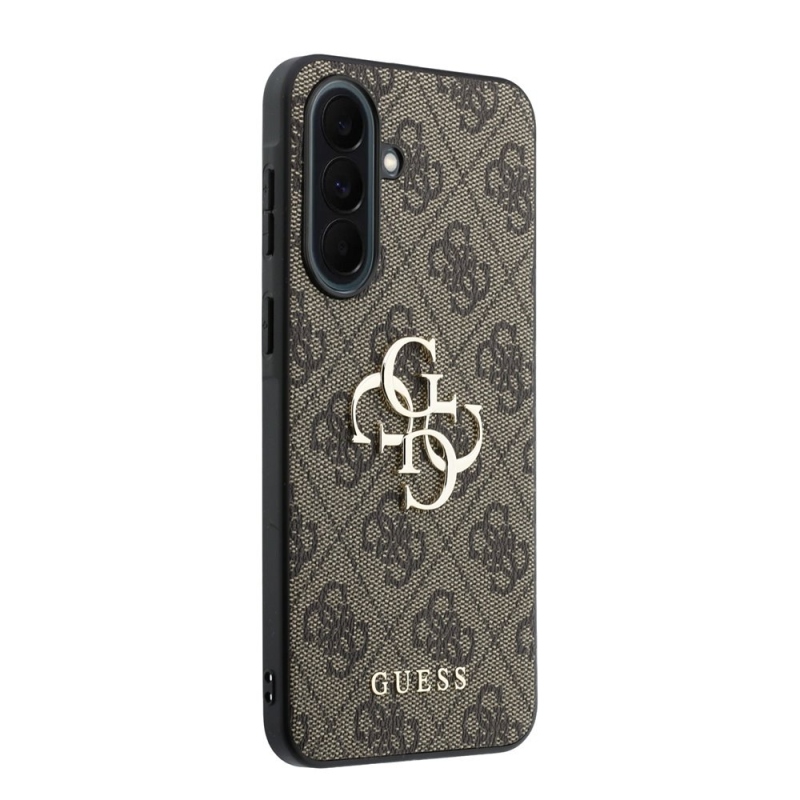 Guess PU 4G fém logós hátlap Samsung Galaxy A37 barna