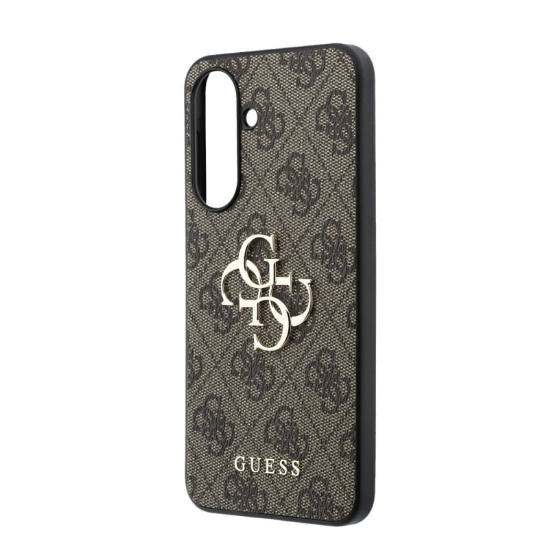 Guess PU 4G fém logós hátlap Samsung Galaxy A37 barna