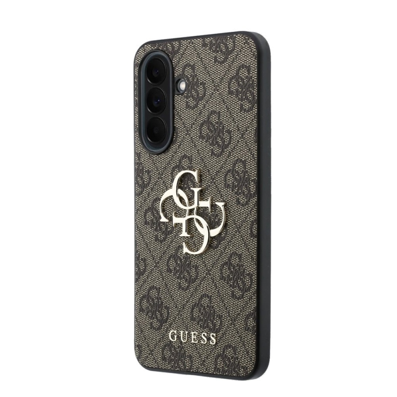 Guess PU 4G fém logós hátlap Samsung Galaxy A37 barna