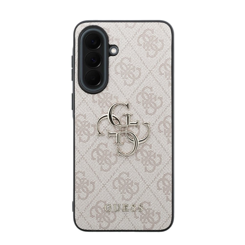 Guess PU 4G fém logós hátlap Samsung Galaxy A37 rózsaszínű borítóhoz
