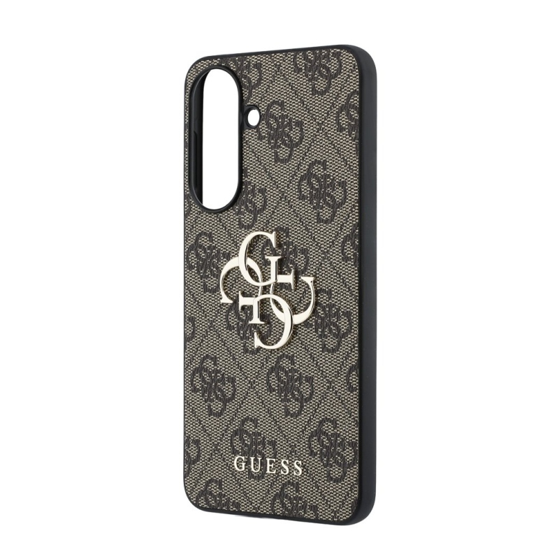 Guess PU 4G fém logós hátlap Samsung Galaxy A57 barna