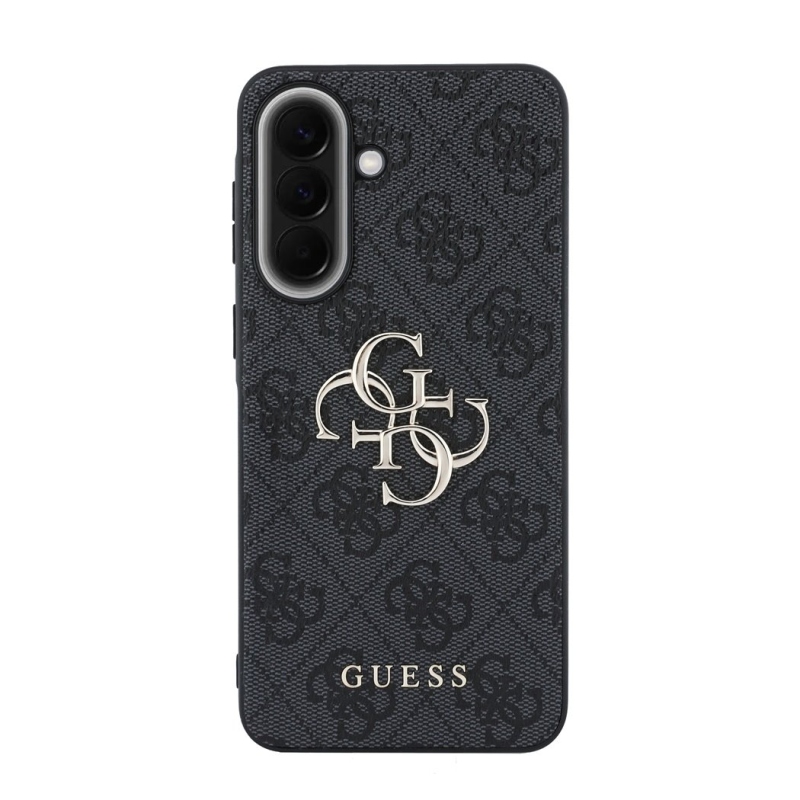 Guess PU 4G fém logó hátlap Samsung Galaxy A57 szürke