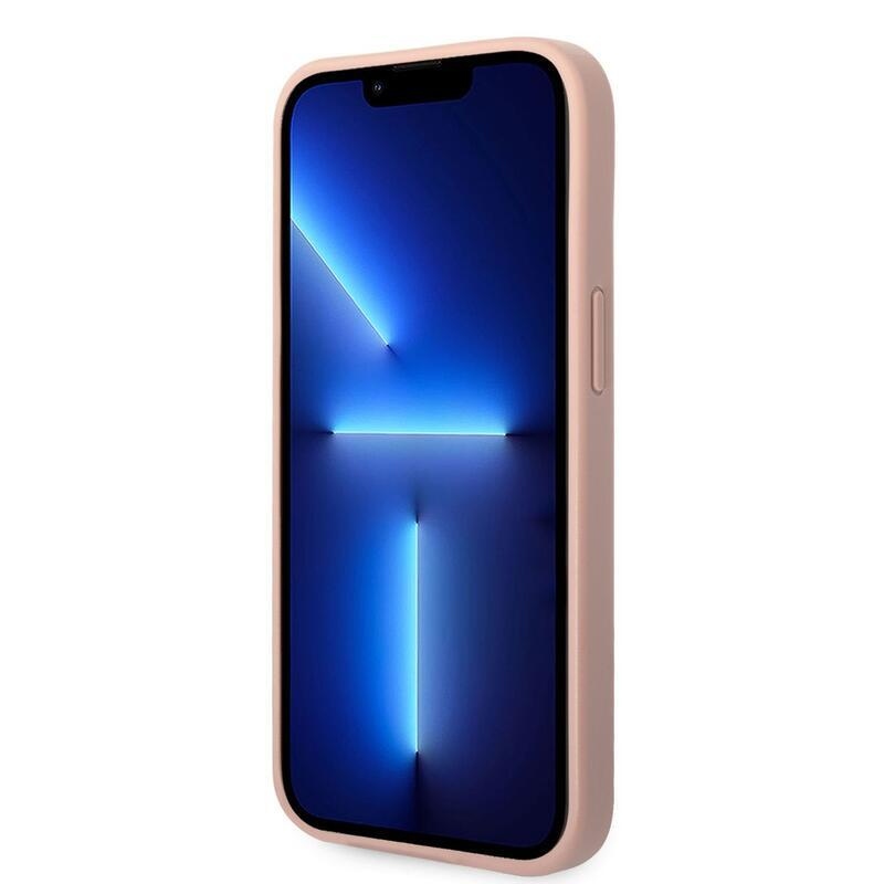 Guess PU zselés zselés tok iPhone 14 Plus készülékhez - rózsaszín