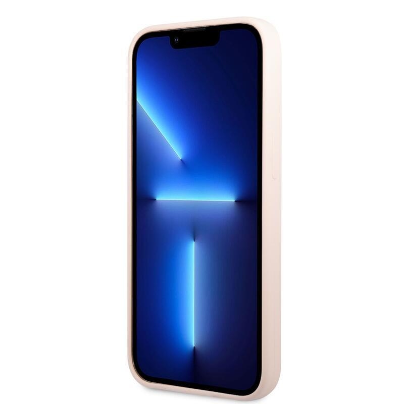 Guess szilikon tok MagSafe támogatással iPhone 13 Pro készülékhez - rózsaszín