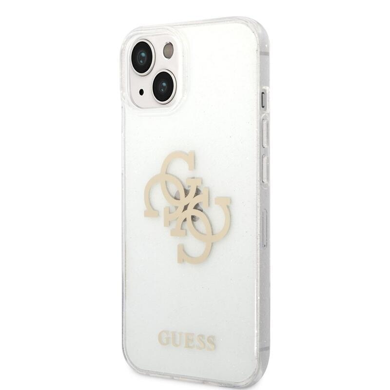 Guess Glitter zselés tok iPhone 14 Plus készülékhez - átlátszó