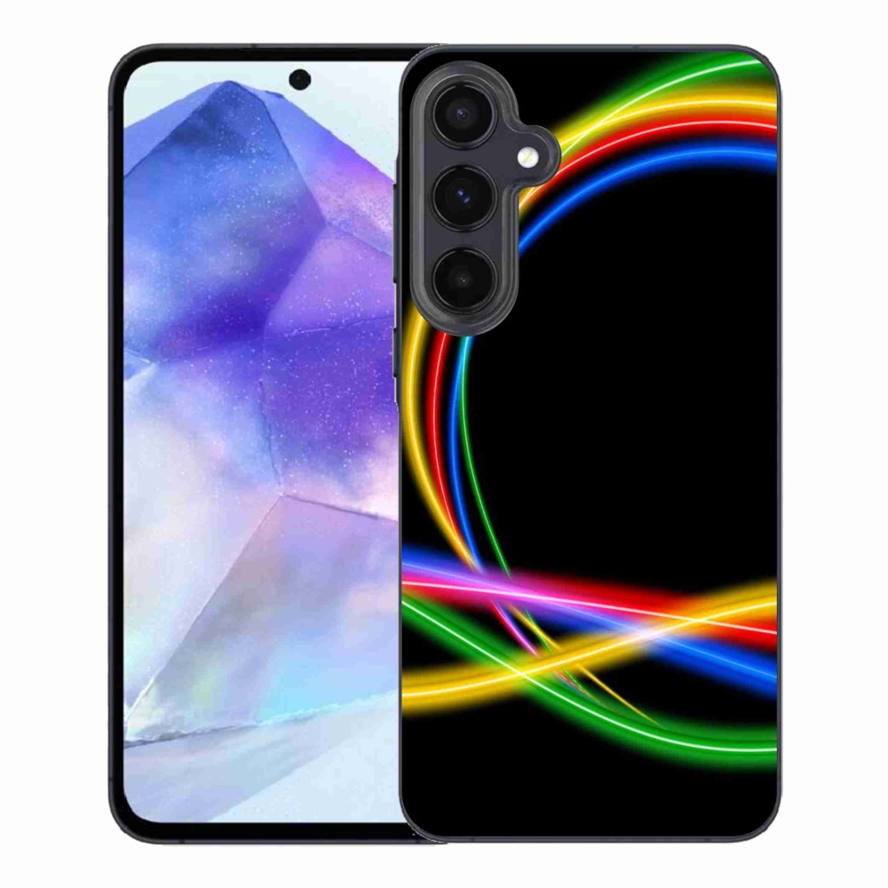 Gél tok mmCase a Samsung Galaxy A55 5G készülékhez - neon körök