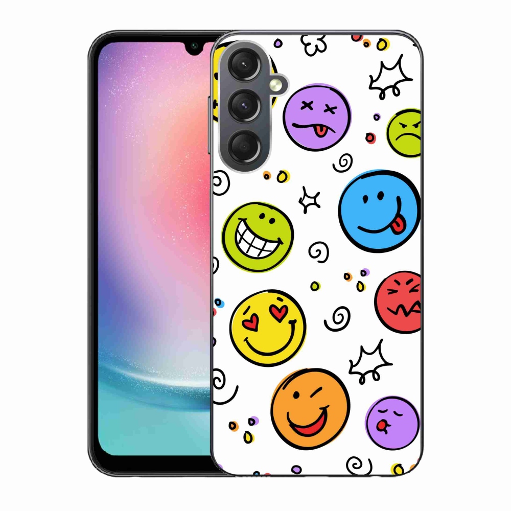 Gél borítás mmCase Samsung Galaxy A24 készülékhez - smiley-k
