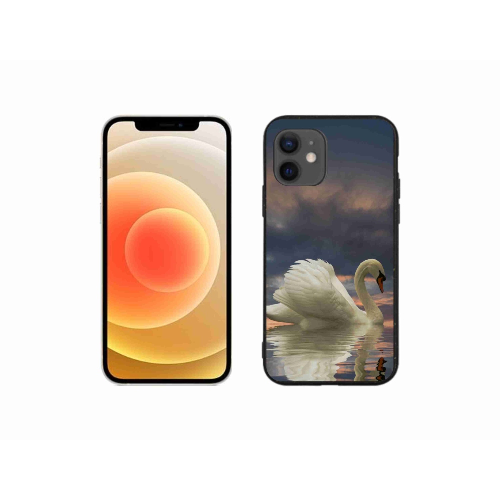 Zselés borítás mmCase iPhone 12 mini készülékhez - hattyú