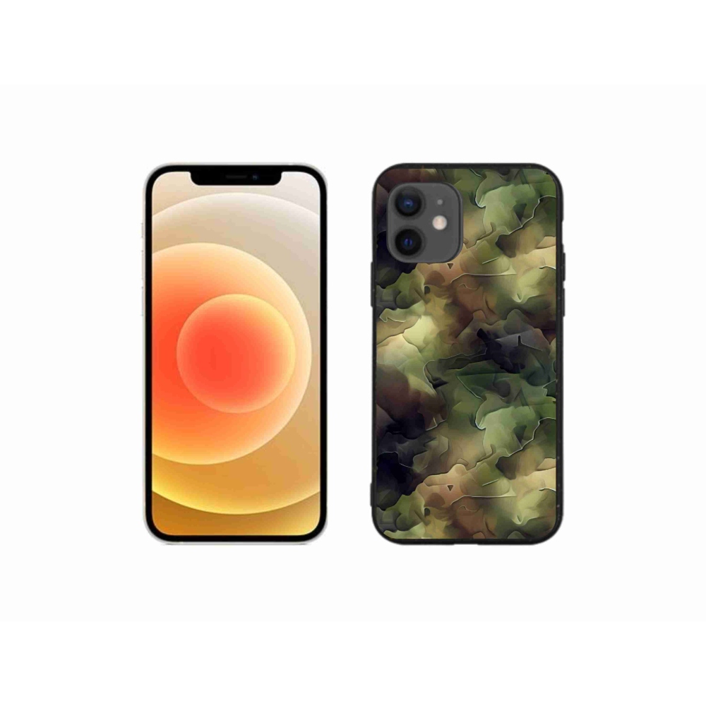 Zselés borítás mmCase iPhone 12 mini készülékhez - terepszínű minta 10