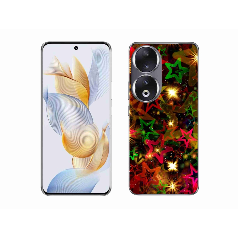 Zselés borítás mmCase a Honor 90-hez - színes csillagok
