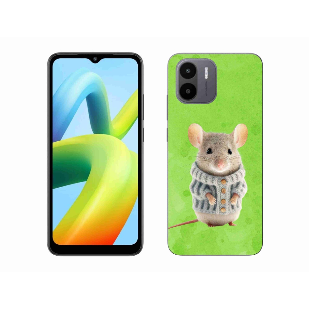 Gél borítás mmCase a Xiaomi Redmi A1/Redmi A2 készülékhez - egér pulóverben