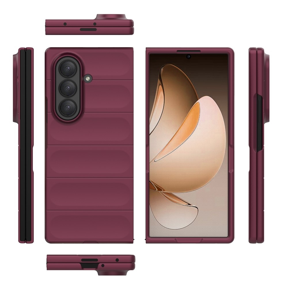 Rugg tartós zselés tok Samsung Galaxy Z Fold7 5G - bordó színben