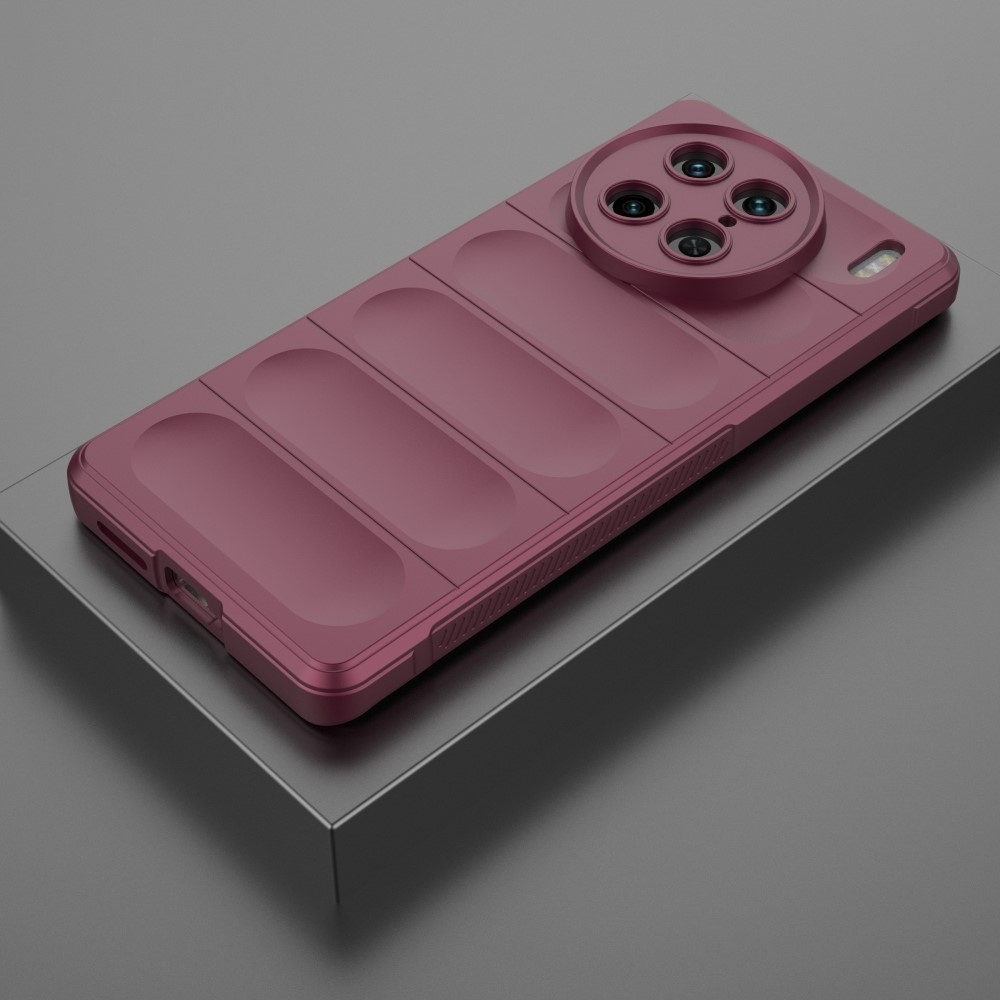 Rugg tartós zselés tok a Vivo X90 Pro készülékhez - bordó színű