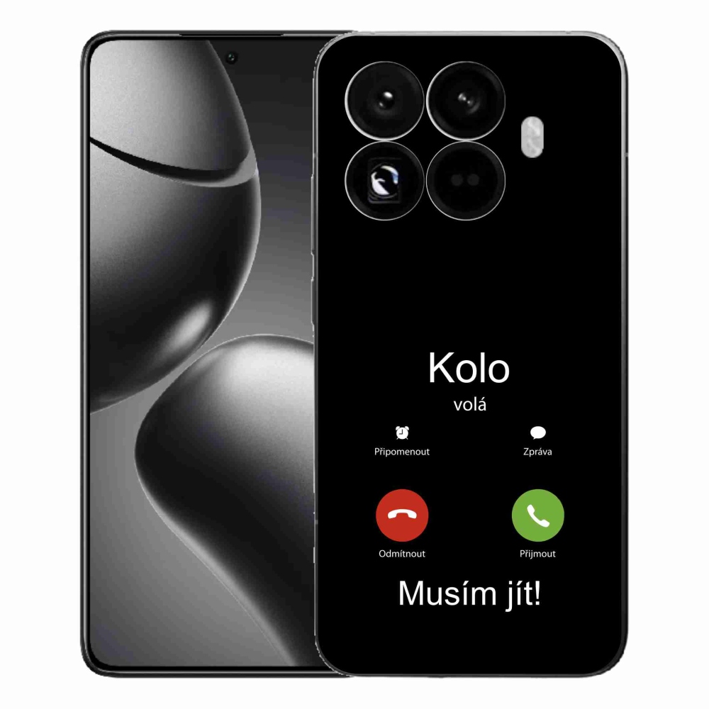 Gél borítás mmCase a Xiaomi 15T Pro - a kerék hívja a fekete háttér