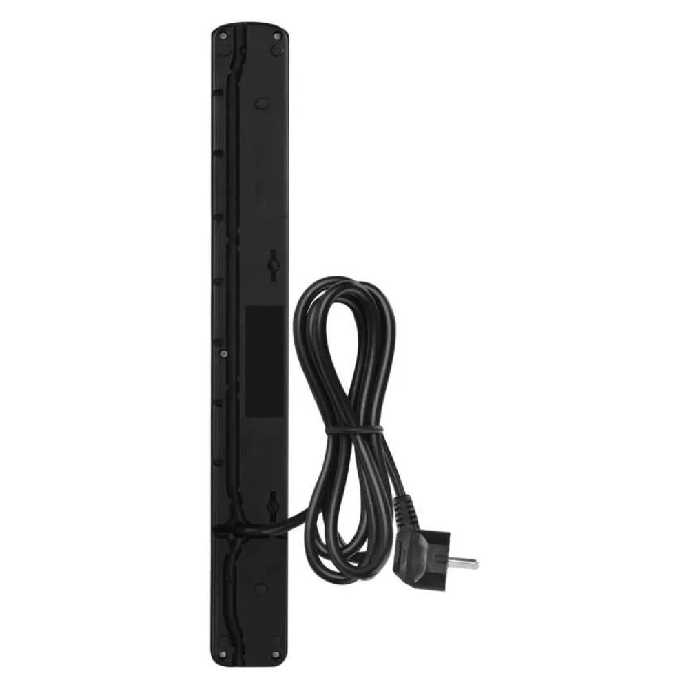 Túlfeszültségvédő - 8 aljzat, 1,5m - fekete