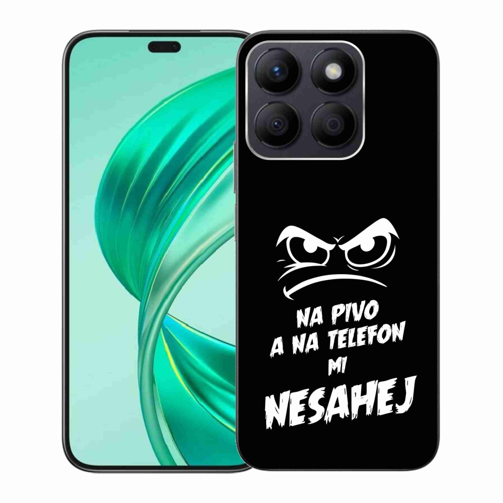 Gél borítás mmCase a Honor X8b-hez - sör motívum 2 fekete háttérrel