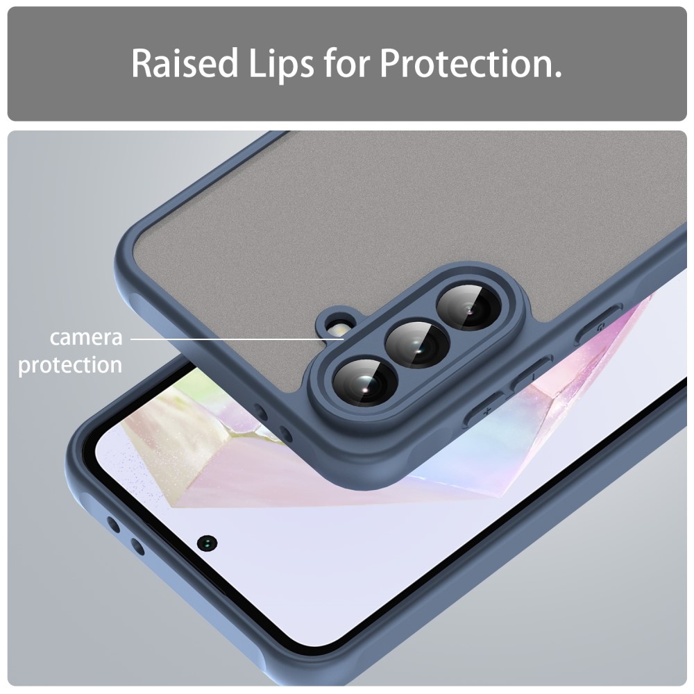 Zselés tok kemény hátlappal Samsung Galaxy A56 5G - kék