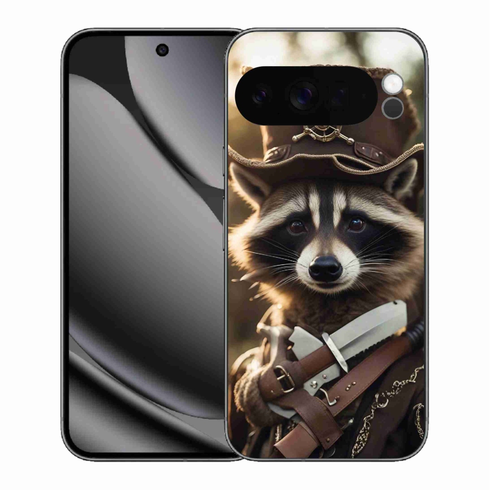 Zselés borítás mmCase a Google Pixel 10 Pro XL számára - mosómedve egyenruhában