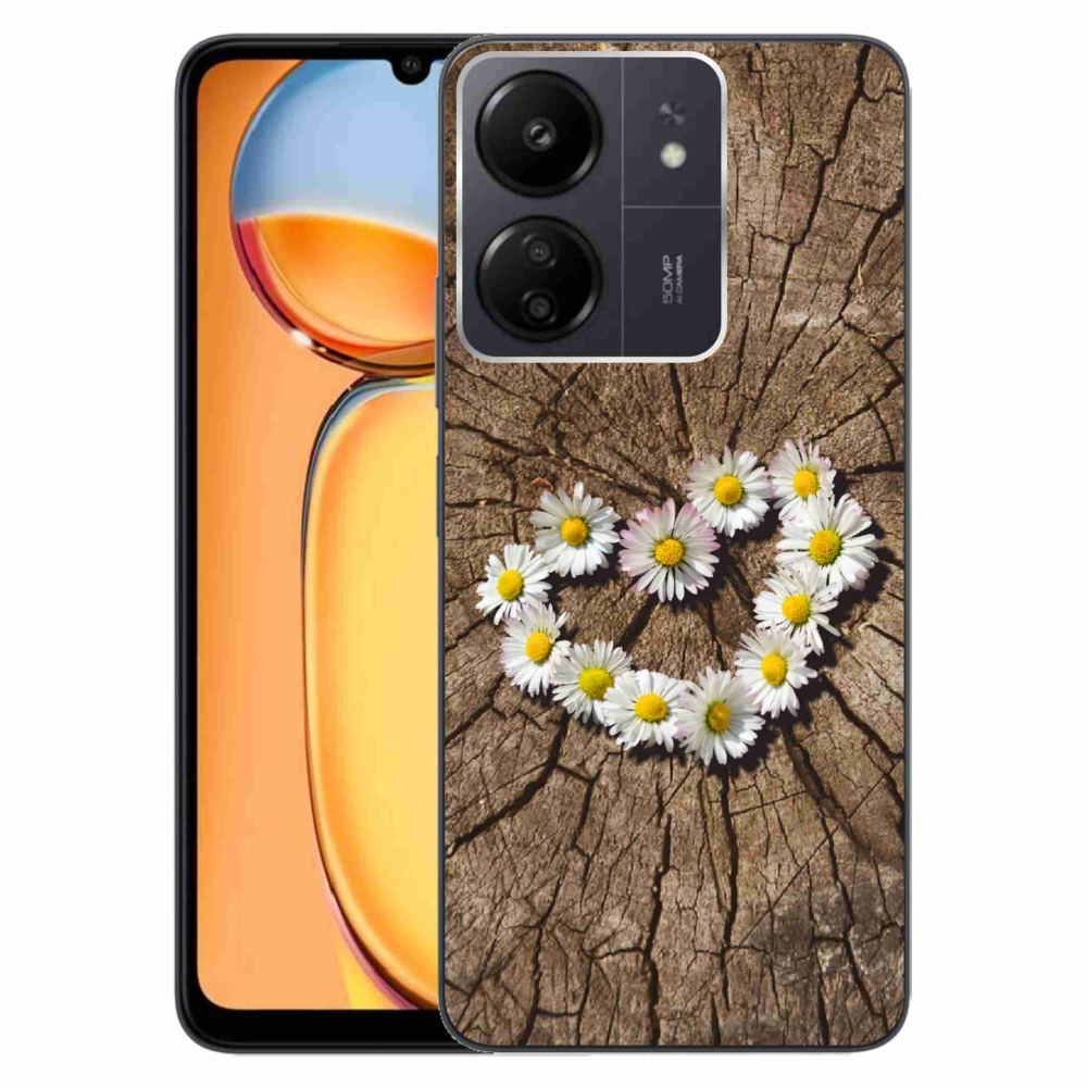 Gél borítás mmCase a Xiaomi Poco C65/Redmi 13C-hez - Százszorszép szív