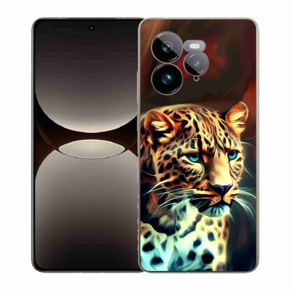 Zselés borítás mmCase a Realme GT 7 Pro 5G készülékhez - leopárd