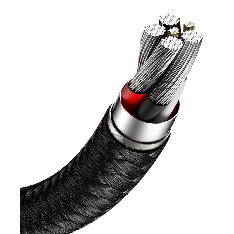 Baseus Cafule Metal sorozatú adatkábel USB-USB-C 66W 1m fekete
