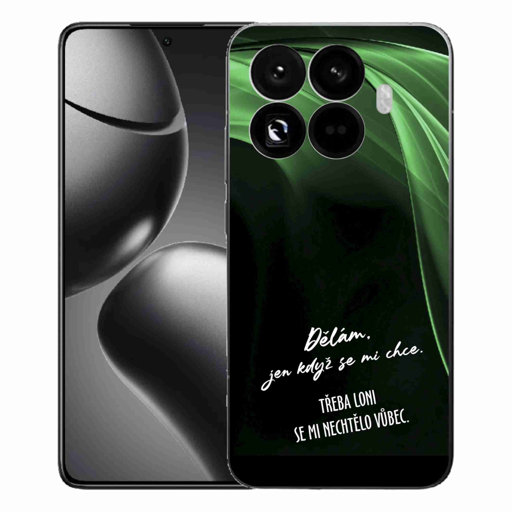 Gél borítás mmCase a Xiaomi 15T Pro számára - vicces szöveg 12 fekete háttérrel