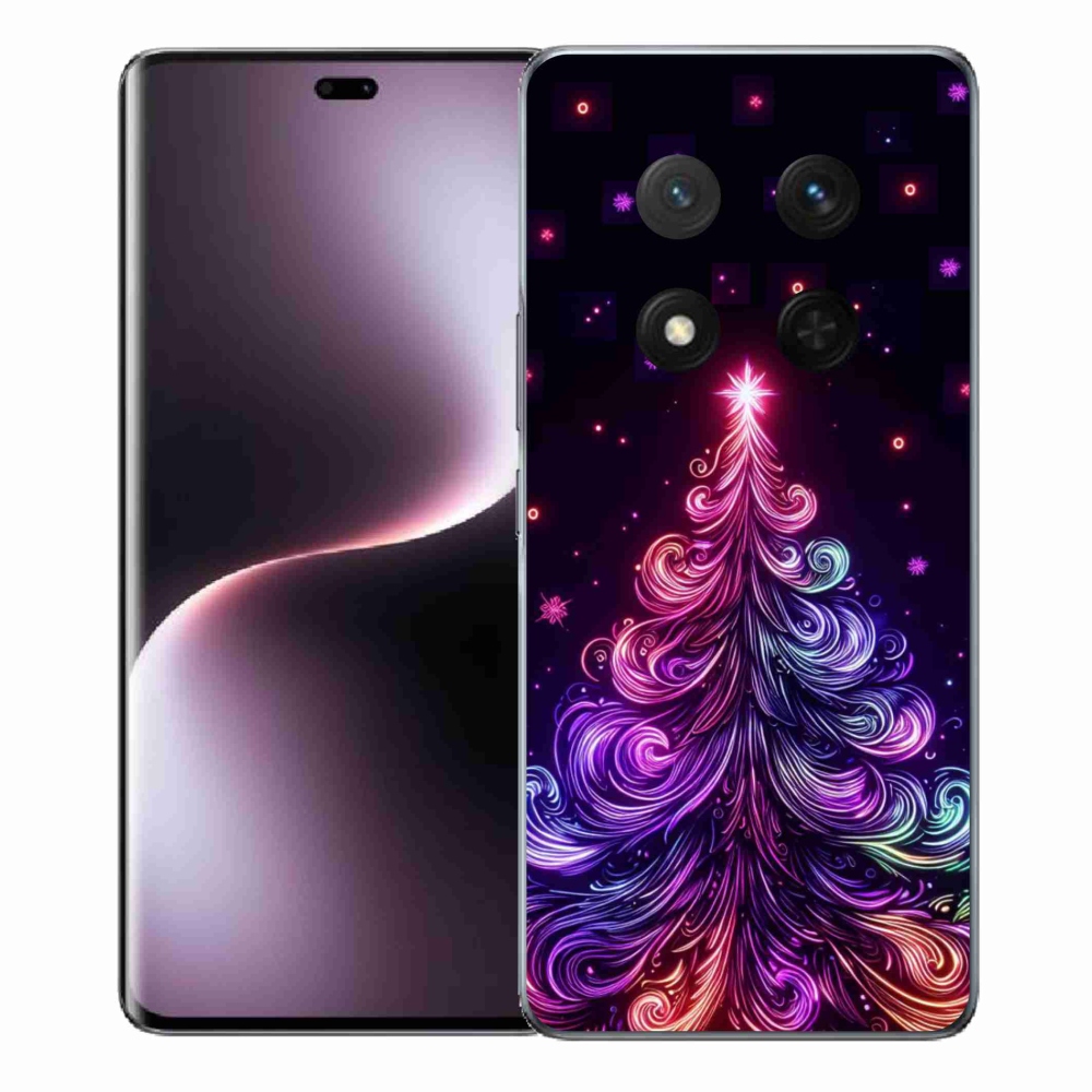 Gél borítás mmCase a Honor Magic 7 Lite 5G számára - neon karácsonyfa 1