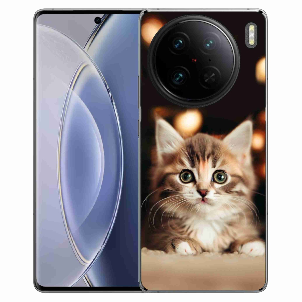 Gél borítás mmCase a Vivo X90 Pro készülékhez - aranyos cica 2