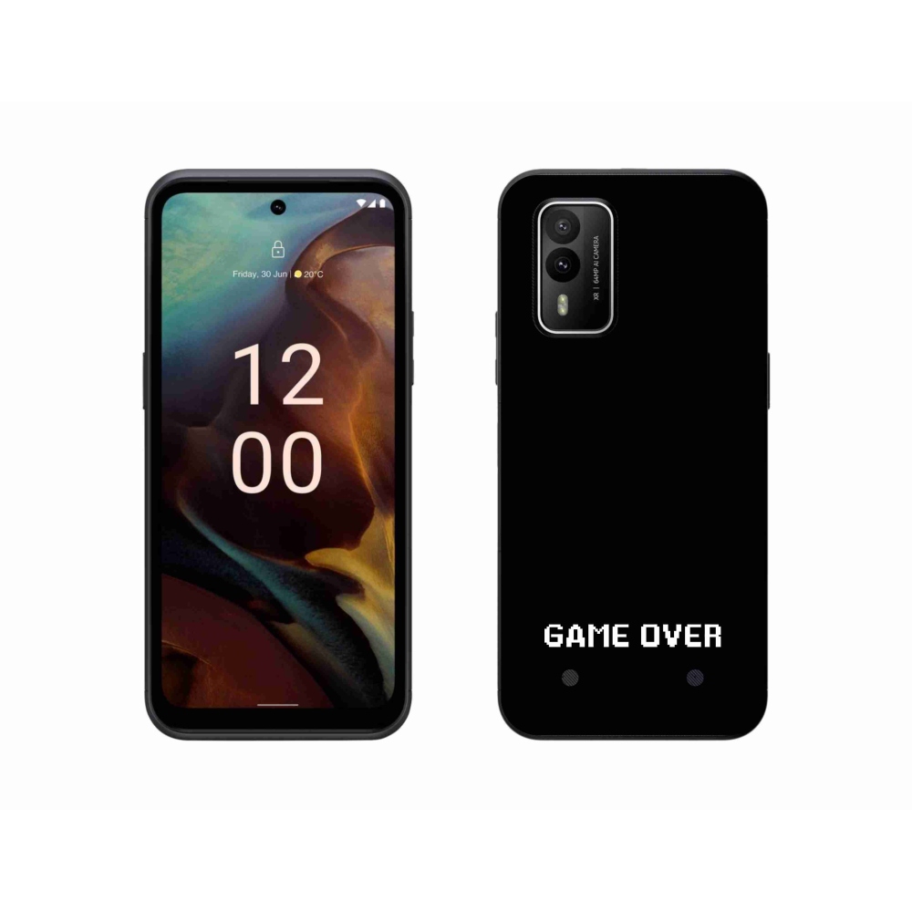 Zselés borítás mmCase a Nokia XR21 készülékhez - játék fekete háttéren
