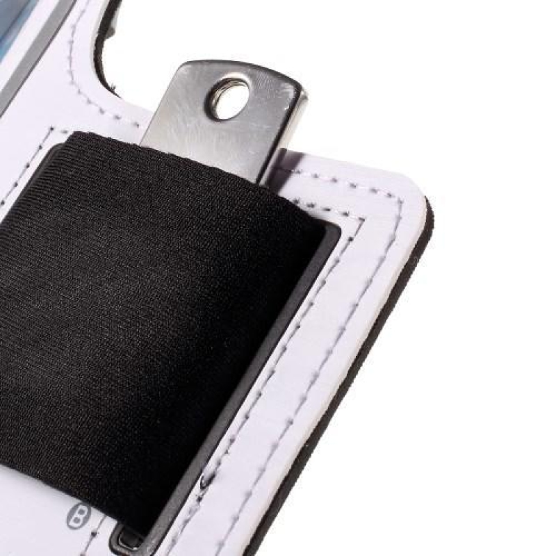 Gyms futótáska 143 x 70 mm-es mobiltelefonokhoz - fehér színben