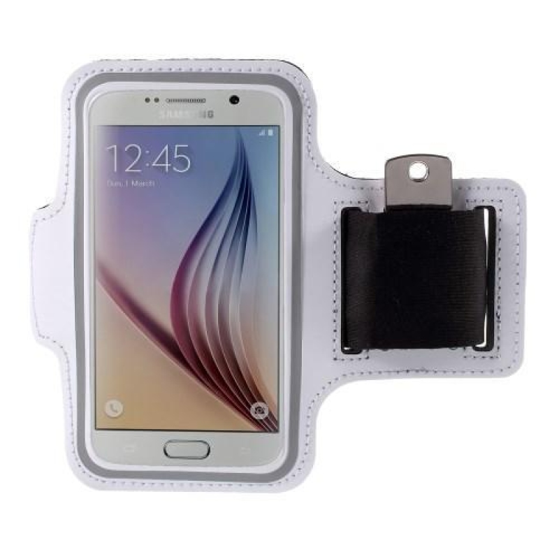 Gyms futótáska 143 x 70 mm-es mobiltelefonokhoz - fehér színben