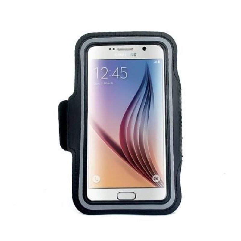 Gyms futótáska mobiltelefonokhoz 143 x 70 mm-es méretig - fekete színben