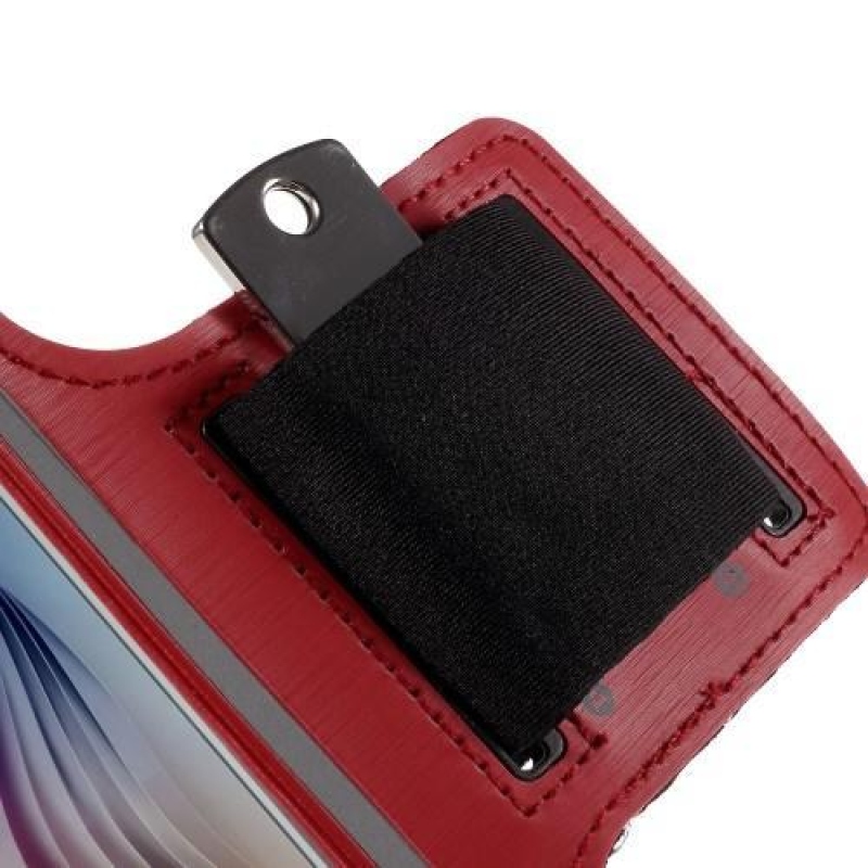 Gyms futótáska mobiltelefonokhoz 143 x 70 mm-es méretig - piros színben