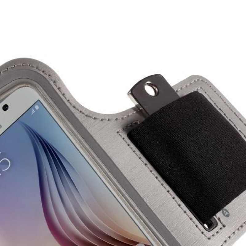 Gyms futótáska mobiltelefonokhoz 143 x 70 mm-es méretig - szürke